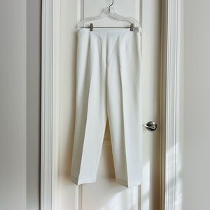 Taylor Brooke White Pants w/ Side Zip 14P